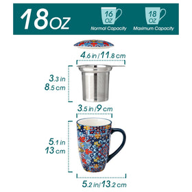 Vancasso mug with ergonomic anti-slip handle for comfortable sipping.