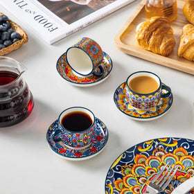 Vancasso vibrant boho colors brighten kitchen counters and coffee bars