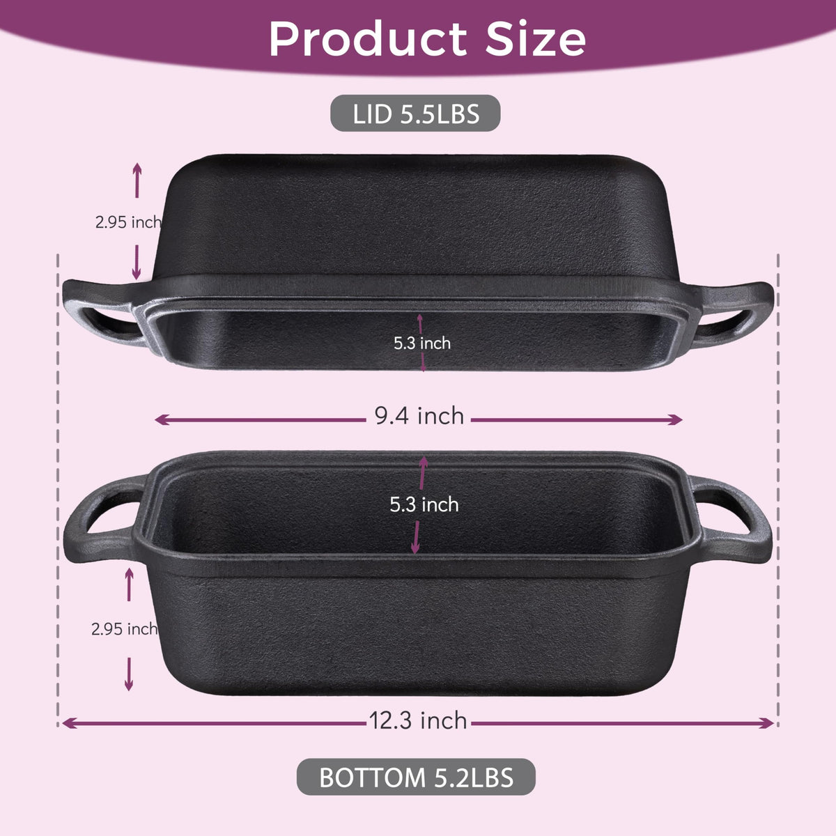 Vanderlume cast iron heat distribution supports crispy crust and tender crumb.