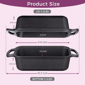 Vanderlume cast iron heat distribution supports crispy crust and tender crumb.