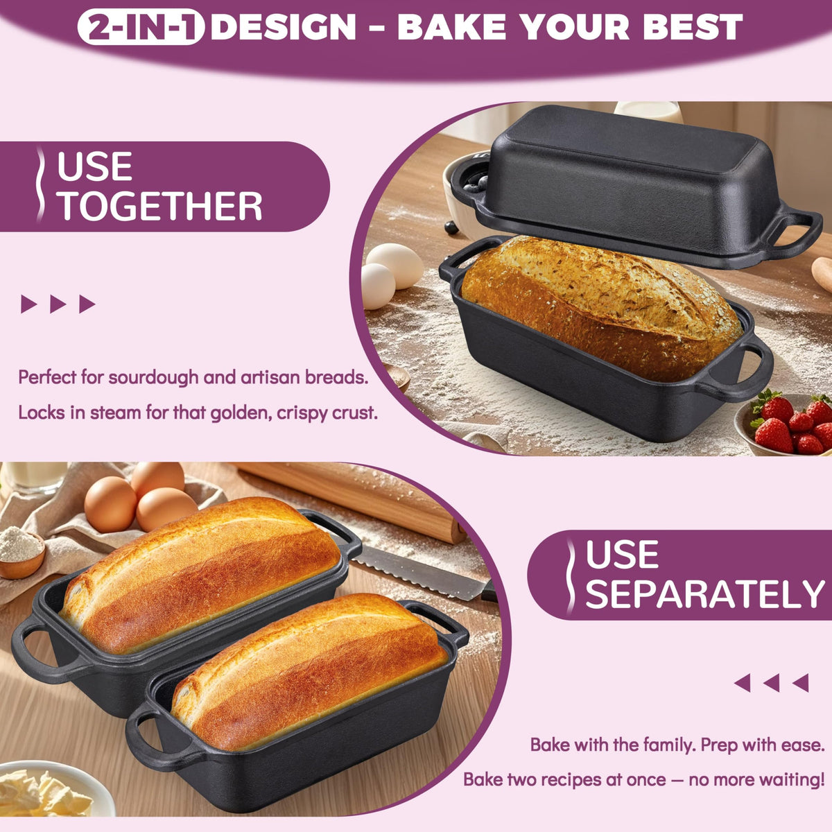 Vanderlume seasoning progress shows natural non-stick enhancement over time.