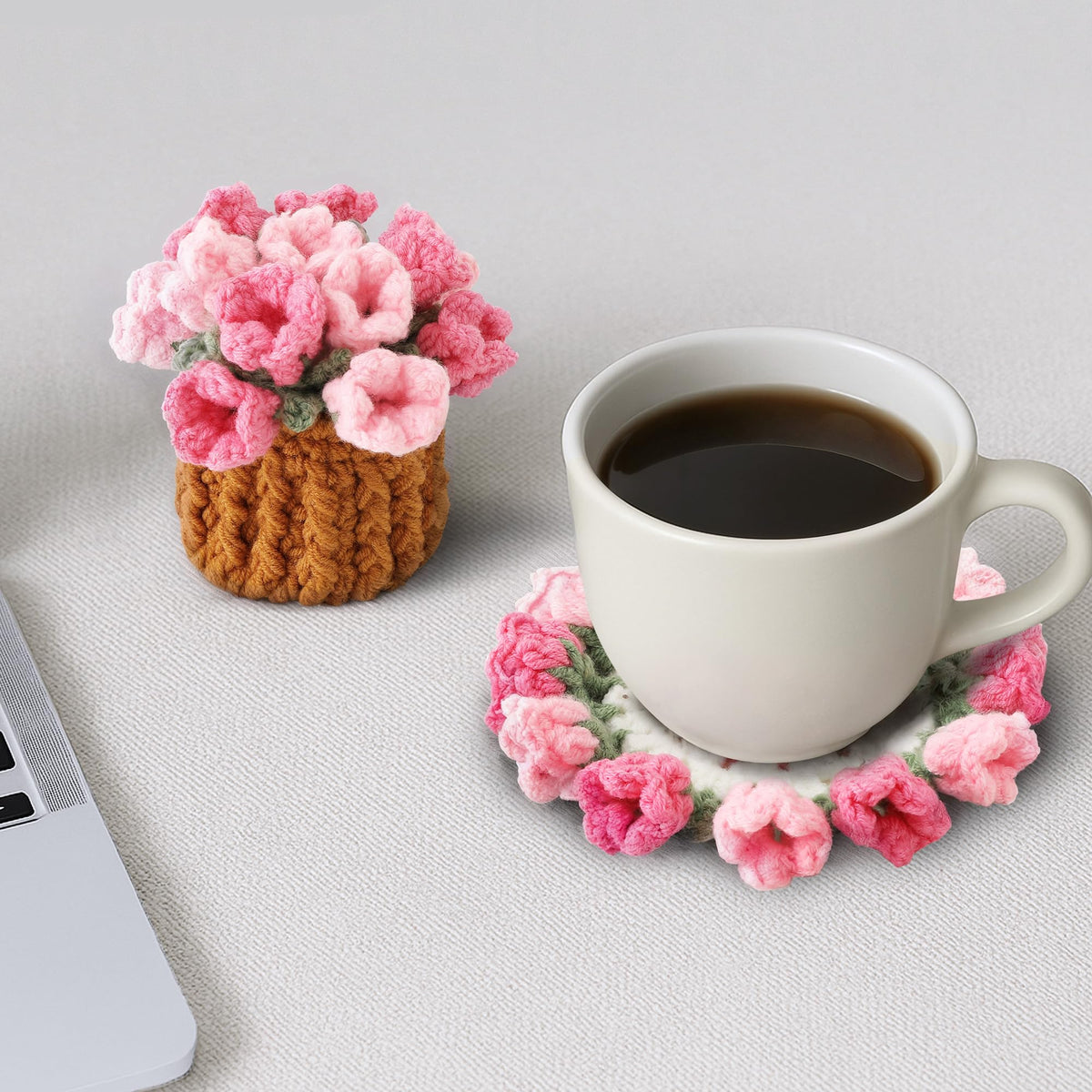 Vane Oak pink coaster complements living room decor and dining spaces