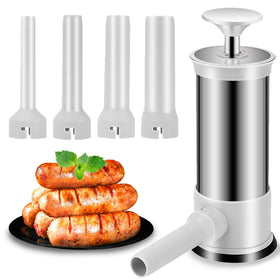 VANEME sausage stuffer front view with 4 tubes for efficient stuffing