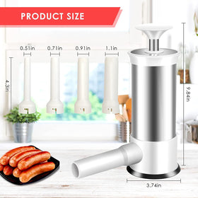 VANEME sausage stuffer family fun making sausages together