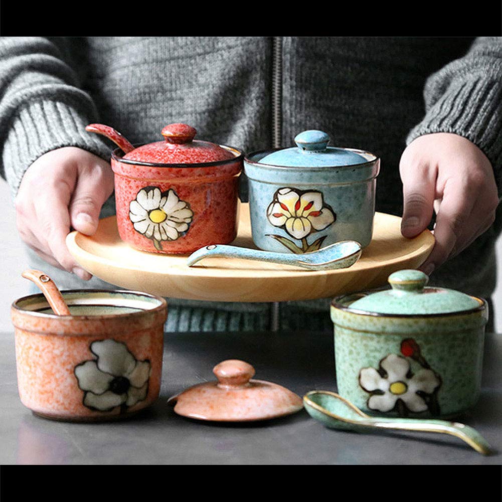 VanEnjoy gift-ready floral ceramic set adds decorative charm