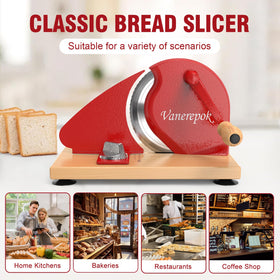 Vanerepok slicer for cakes, pastries and bagels with uniform portions