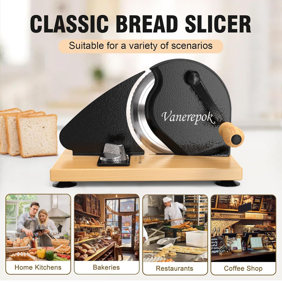 Vanerepok classic-design slicer adds vintage charm to modern kitchens