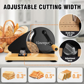 Vanerepok ergonomic-handle slicer for comfortable, steady slicing sessions