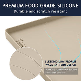 Vangostella raised edge under sink tray contains spills safely