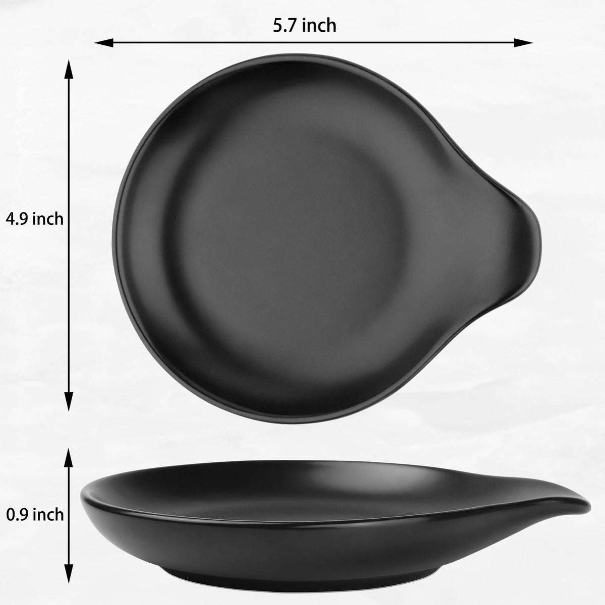 VanlonPro porcelain spoon rest with glaze for heat resistance