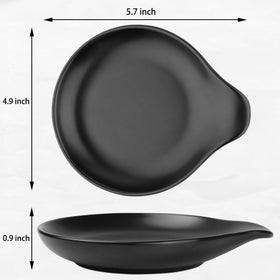 VanlonPro porcelain spoon rest with glaze for heat resistance