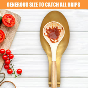 VanlonPro spoon rest on counter with spatula holder, keeping utensils organized during cooking.