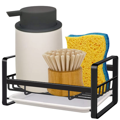 VANTEN sink caddy with front drip tray keeps counter dry and organized.