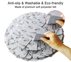 Vanwychen eco-friendly felt protects cookware with moisture control and durability.