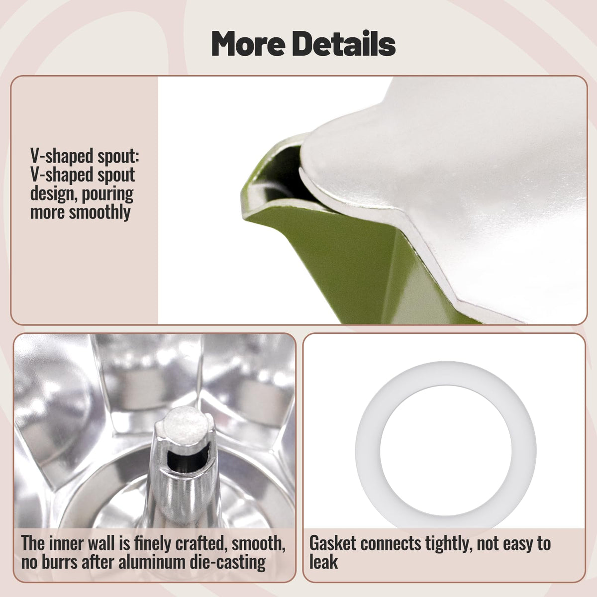 Vaolvpant top removable parts and dishwasher-safe internal pieces for simple care.