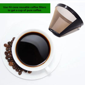 VAQINED no-paper alternative 4-cone filter reduces waste and cost.