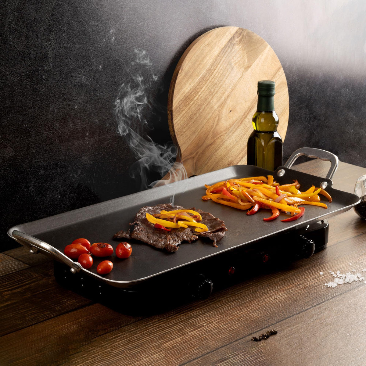 Vasconia brushed aluminum exterior adds kitchen sophistication