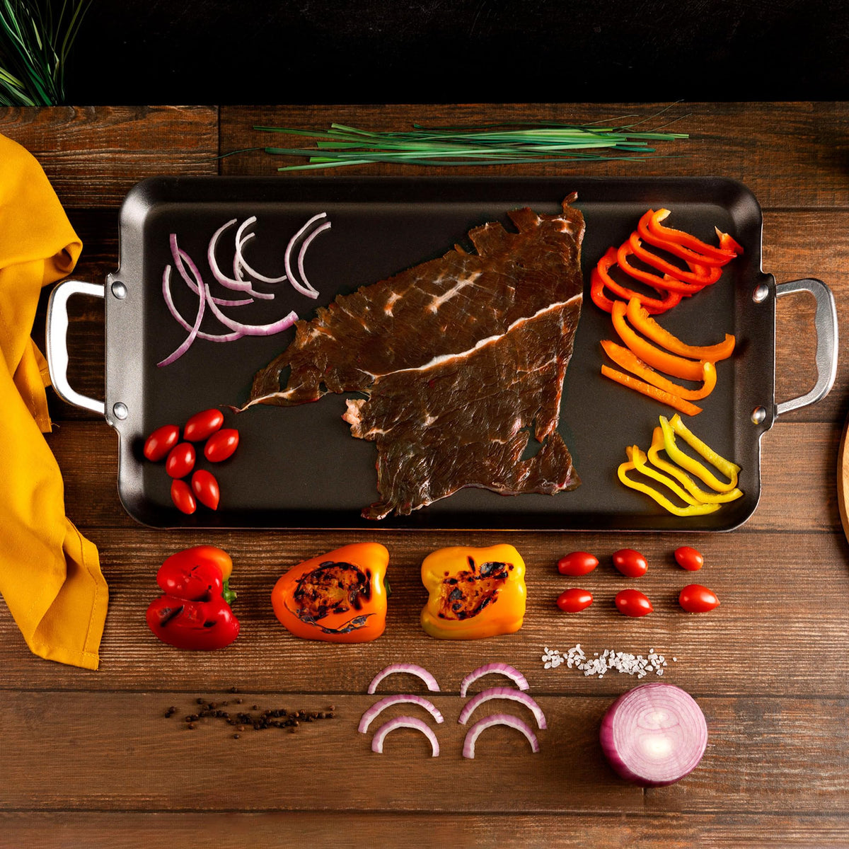 Vasconia griddle with even heat distribution for consistent browning