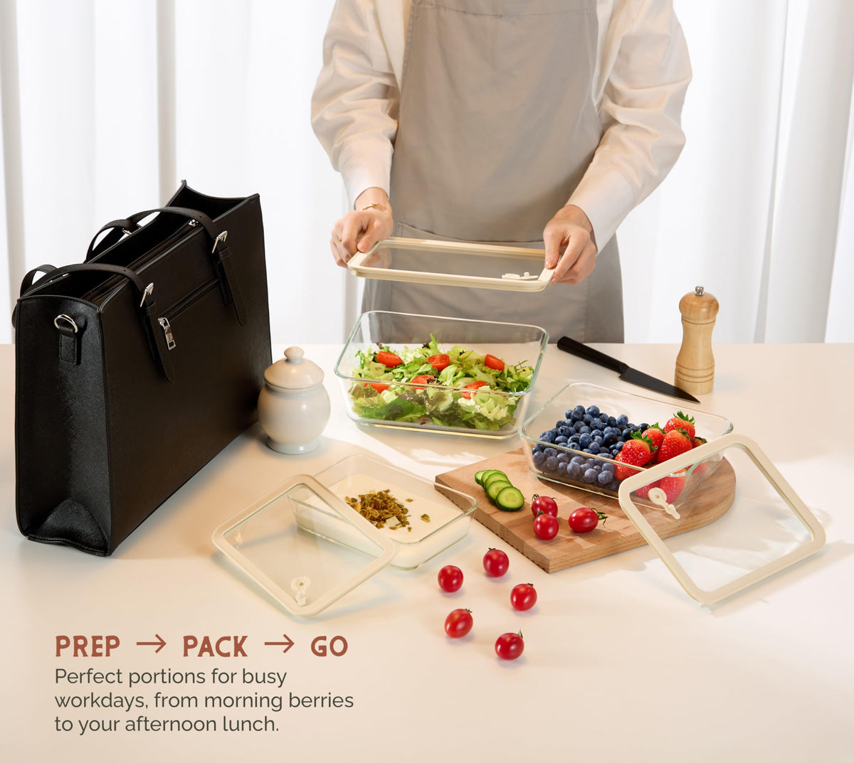 Vase and Vessel borosilicate glass base designed for oven-to-fridge use.
