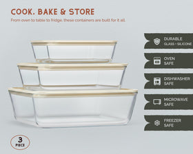 Vase and Vessel freezer-safe design preserves meals for later.