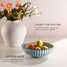 Vase and Vessel Tidal 70 oz capacity supports family meals and sides.