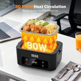 VASG 2026 open lid with 1.2L container ready for meals at home or work
