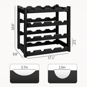 VASMIA countertop wine rack displayed in a kitchen, bar, or dining area for convenient access