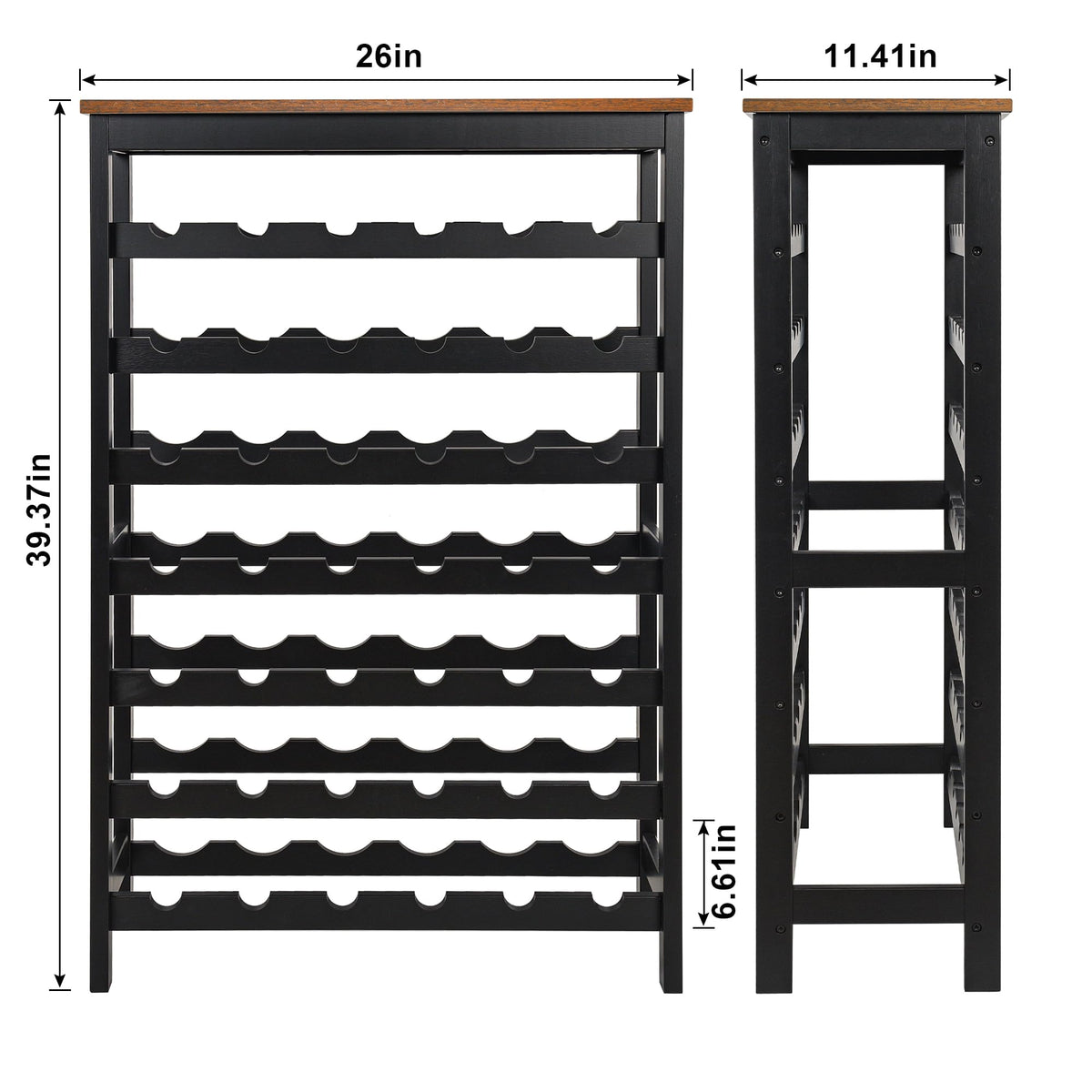 VASMIA table-top wine rack layout demonstrates versatile placement on counters