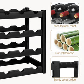 VASMIA wine rack stores up to 16 bottles for easy access and organized storage
