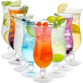 VasoArte hurricane glass 13.5 oz for pina colada with elegant tulip silhouette
