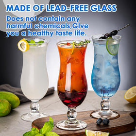 Ergonomic grip on VasoArte hurricane glass for comfortable handling