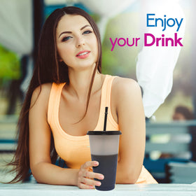 VASOLERIA dishwasher-safe color-changing cups simplify cleaning after big gatherings.