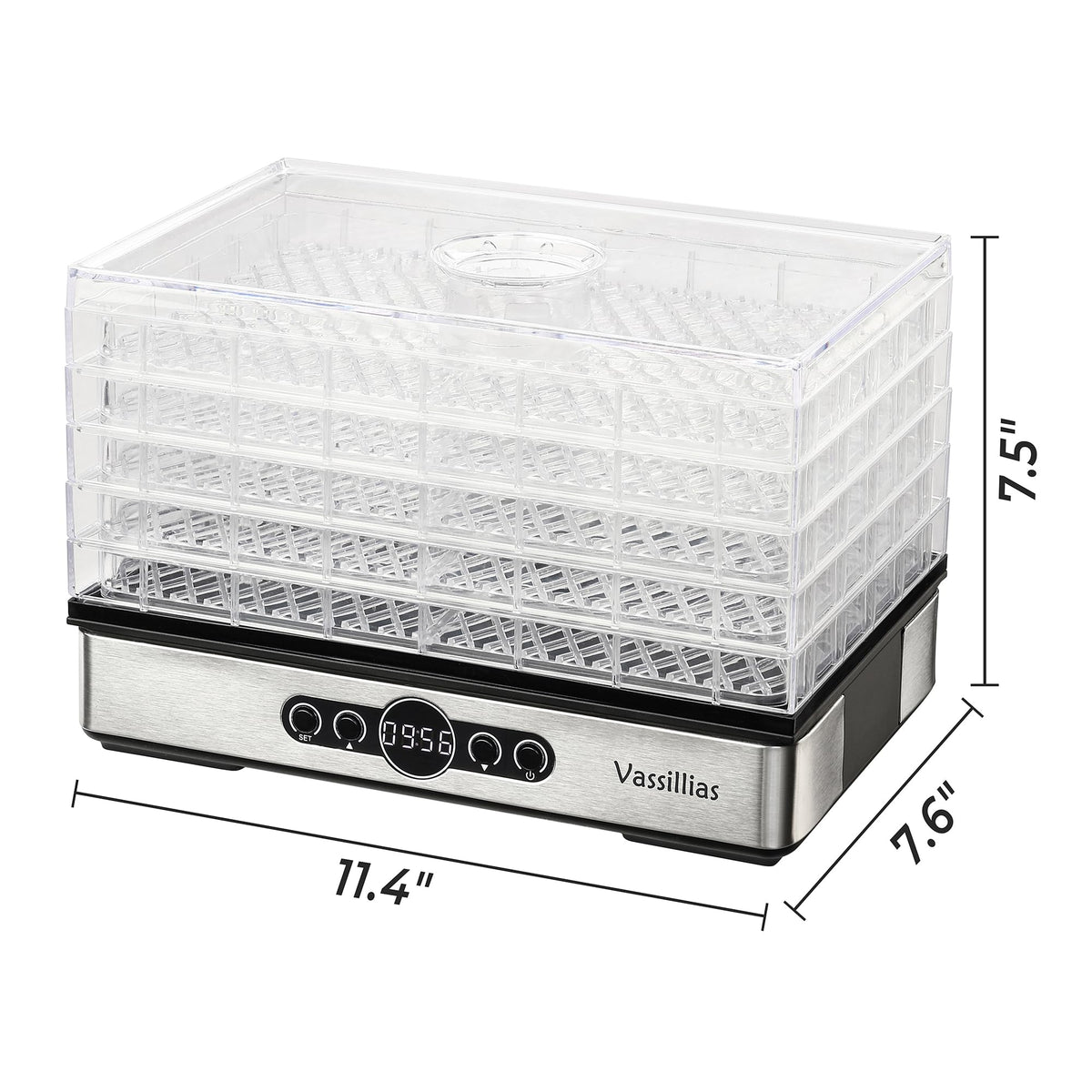 Vassillias 904 front-angle view highlighting slim countertop footprint.