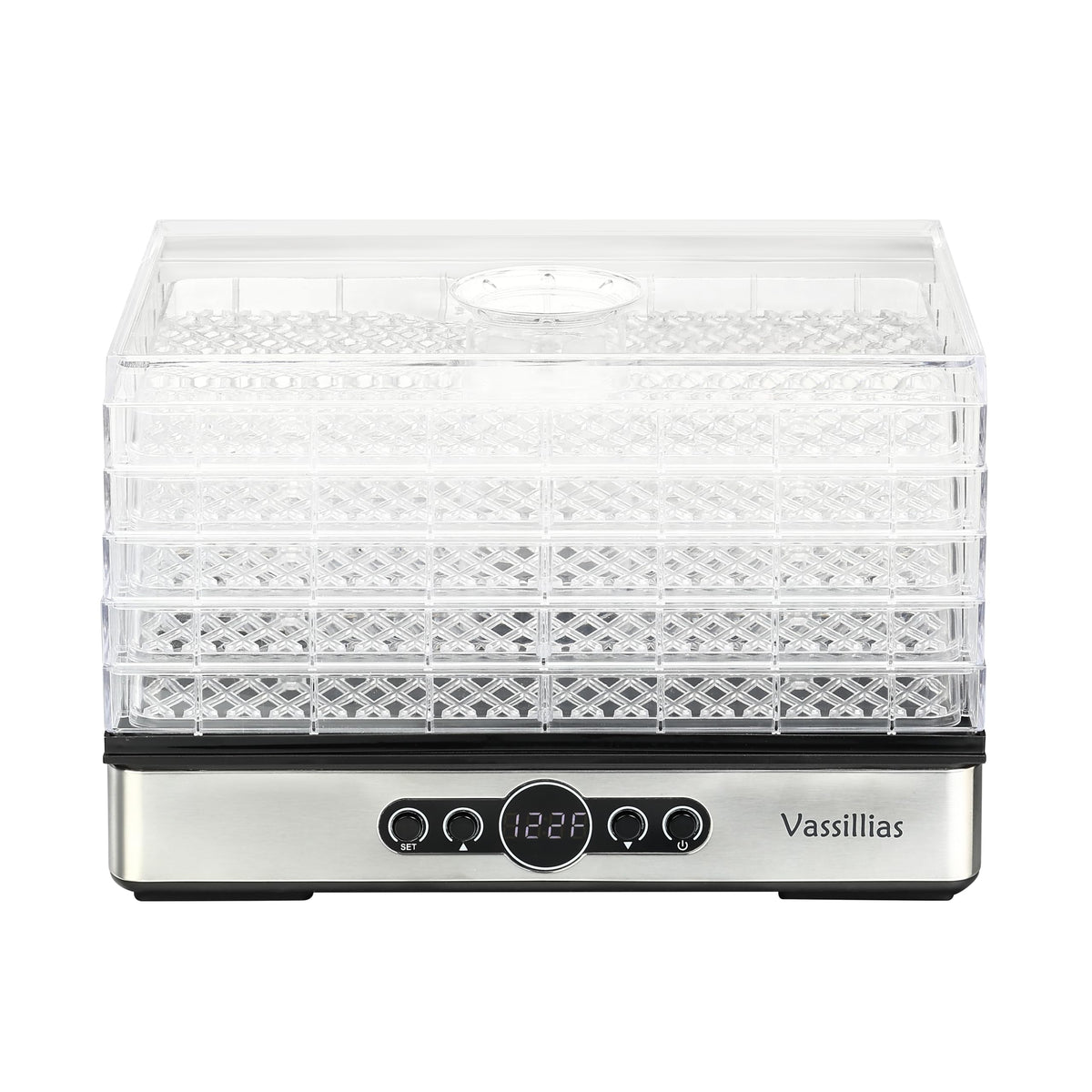 Vassillias 904 top view, compact dehydrator for everyday snacks.