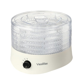 Vassillias small dehydrator top view on compact countertop setup for even drying