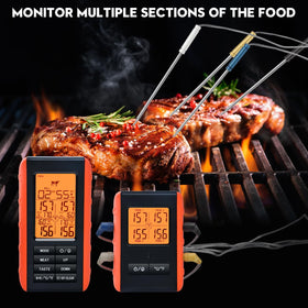 VAUNO display close-up with backlit screen for easy reading while cooking.