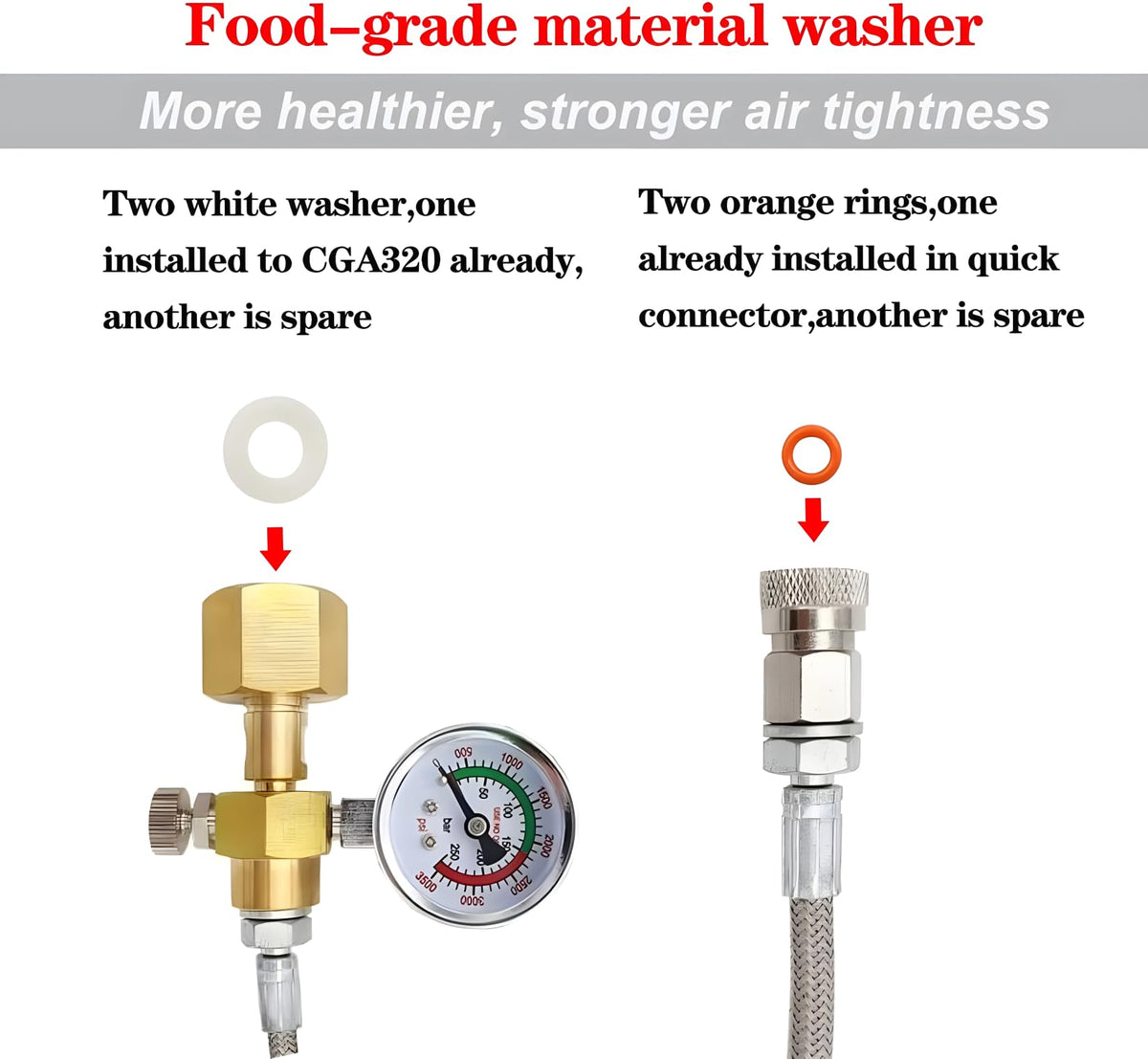 VaVoger CGA320-compatible connection illustrates universal compatibility with popular soda machines.