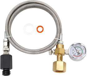 VaVoger upgraded CO2 adapter with brass fittings for reliable gas flow in home soda makers.