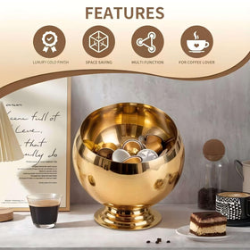 VAWNKUKN coffee pod organizer fits slim counters and keeps routines tidy.