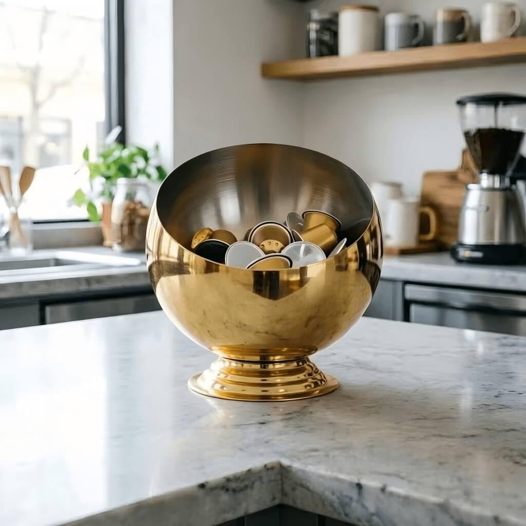 VAWNKUKN brushed stainless steel design resists rust and cleans easily.