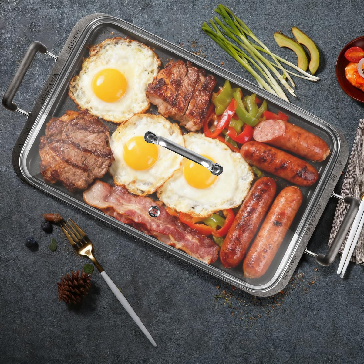 Vayepro glass lid reduces splatter while maintaining heat