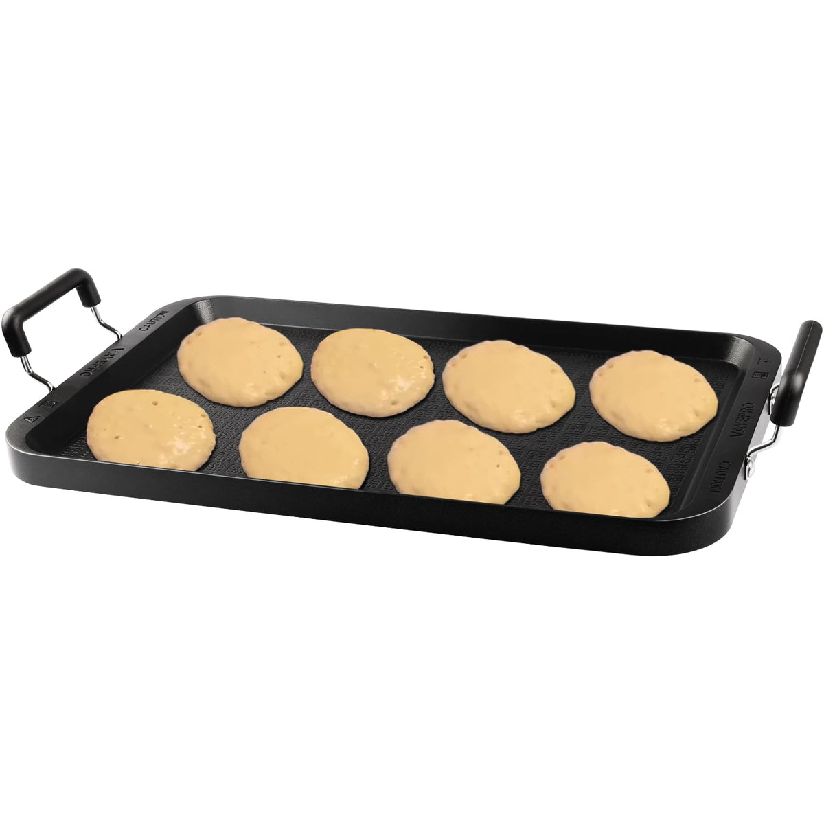 Vayepro 22-inch stove top griddle front view showing generous cooking space