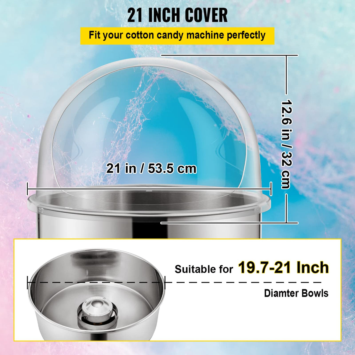 VBENLEM bubble shield side view showing wind protection