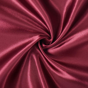 VCUSUELER burgundy satin runner neatly folded for easy storage in event kits