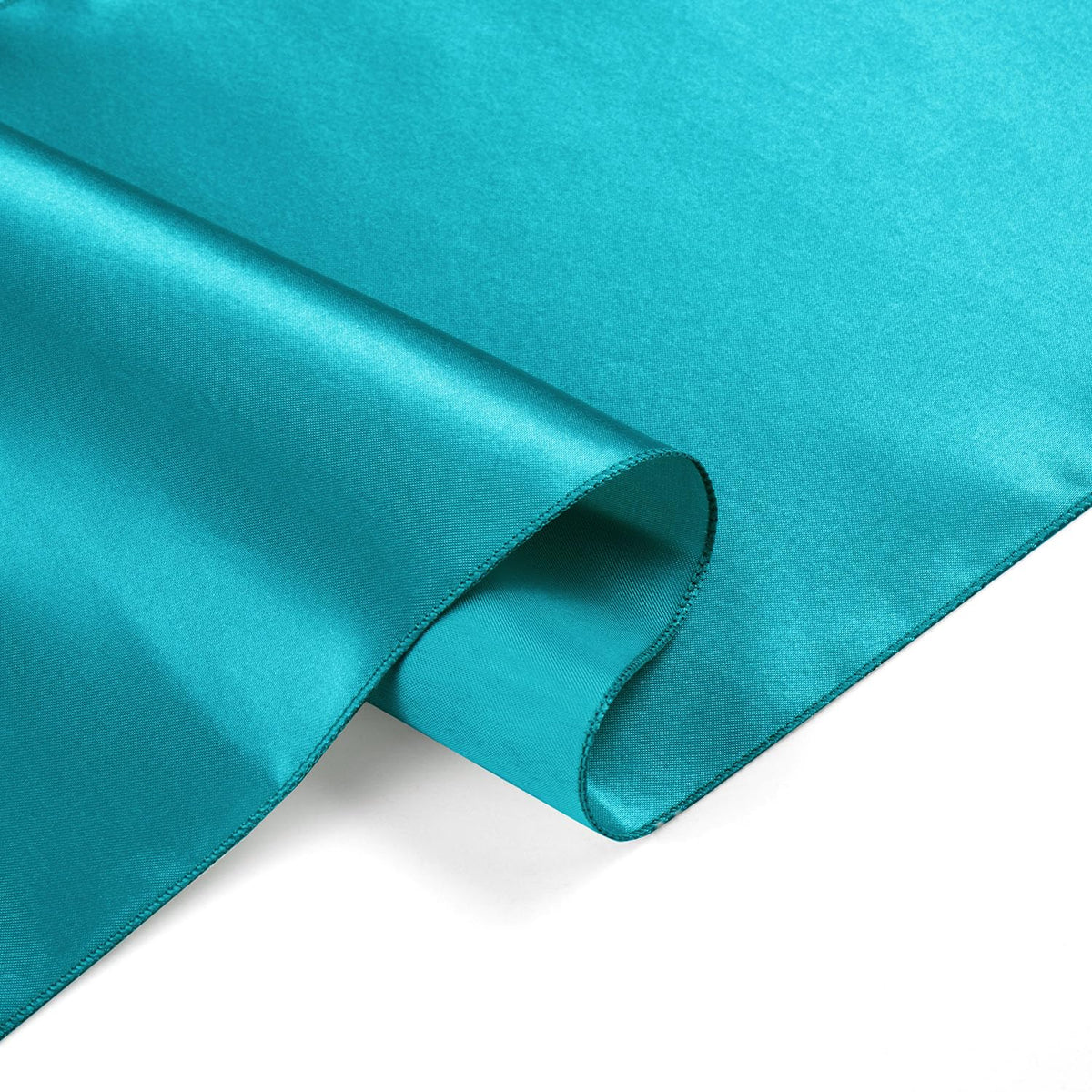 VCUSUELER silk-like teal runner, hand washable for easy care
