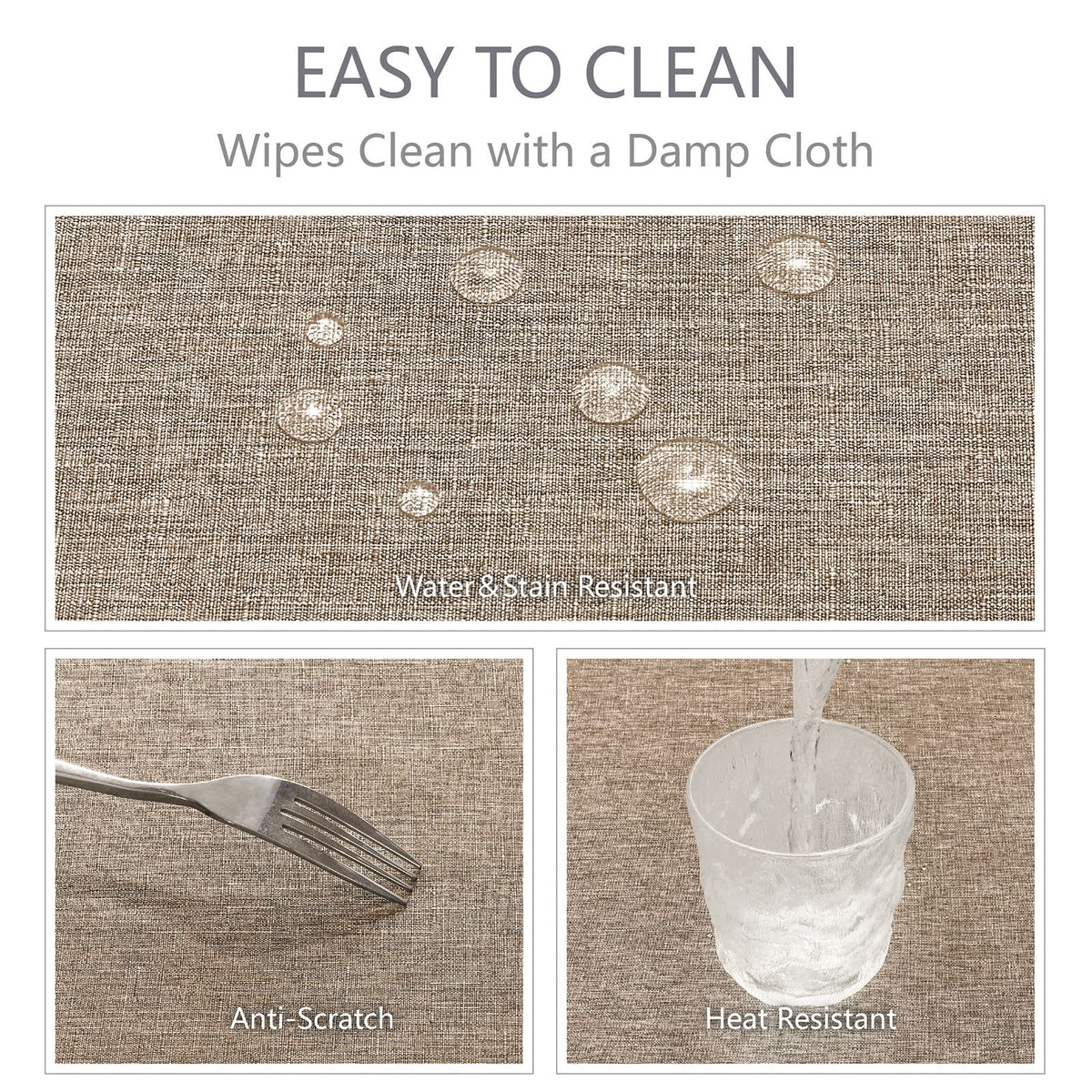 Veblandy wrinkle-free finish keeps tables tidy for events and everyday use.