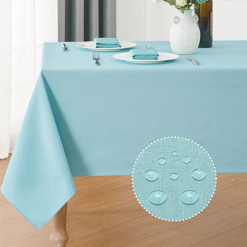 Veblandy waterproof tablecloth close-up texture for spill protection