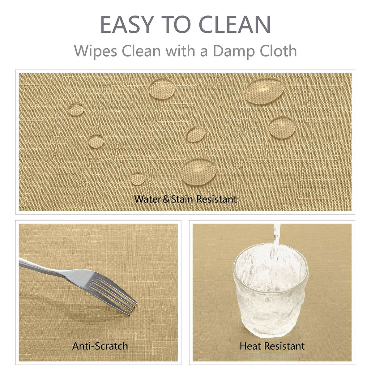 Veblandy tablecloth adds elegant simplicity to weddings and banquets.