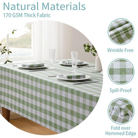 Veblandy tablecloth in dining setting enhances casual and formal meals.