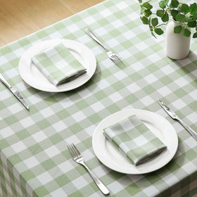Veblandy checkered tablecloth waterproof spill-proof texture for easy cleanup.